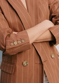 Veste Christie - Rayures Tennis Choco Crème — view 3