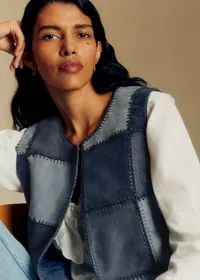 Veste Eliot - Patchwork Bleu — view 2