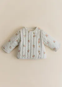 Veste Fanny - Rayures Broderies Fleurs — view 4