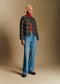 Veste Freddy - Carreaux Vert et Rouge — view 2