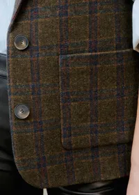 Veste Jack - Carreaux Vert Marron — view 2