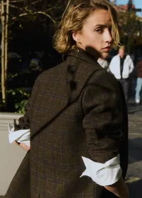 Veste Jack - Carreaux Vert Marron — view 3