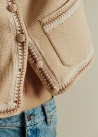 Veste Jade - Crème Détails Cacao — view 2