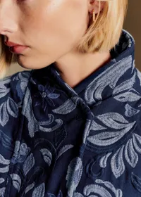 Veste Kalvin - Sézane x Antoinette Poisson - Bleu Denim Brodé — view 4
