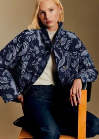 Veste Kalvin - Sézane x Antoinette Poisson - Bleu Denim Brodé — view 5