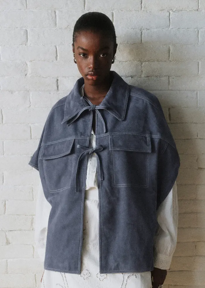 Veste Lecet - Sézane x SEA NY - Bleu Vintage Foncé
