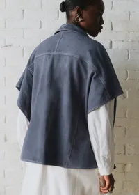 Veste Lecet - Sézane x SEA NY - Bleu Vintage Foncé — view 4