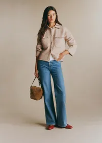 Veste Lucien - Beige Chiné Détails Taupe — view 4