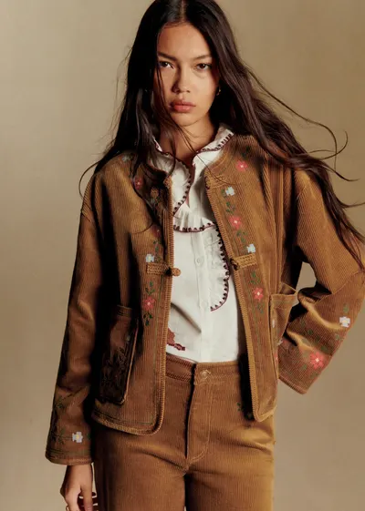 Veste Manela - Sézane x Baziszt - Jardin Fond Beige