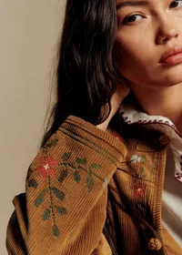 Veste Manela - Sézane x Baziszt - Jardin Fond Beige — view 2