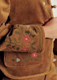 Veste Manela - Sézane x Baziszt - Jardin Fond Beige — view 3