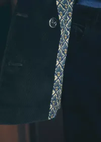 Veste MICHELE - Sézane x Antoinette Poisson - Velours Marine — view 5