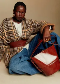 Veste Oscar - Pied de Poule Marron — view 2
