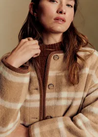 Veste Sari - Carreaux Beige — view 2
