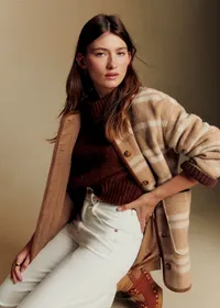 Veste Sari - Carreaux Beige — view 3