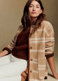 Veste Sari - Carreaux Beige — view 4