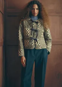 Veste SARIA - Sézane x Antoinette Poisson - Imprimé Patchwork Dominote — view 2