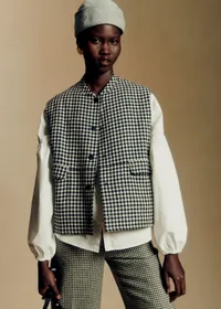 Veste Suzon - Pied de Poule Noir et Blanc — view 4