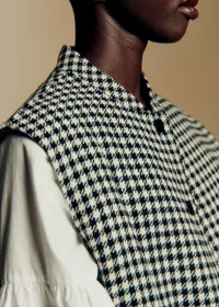 Veste Suzon - Pied de Poule Noir et Blanc — view 5