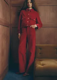 Veste TERRY - Sézane x Antoinette Poisson - Velours Rouge — view 2