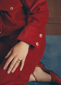 Veste TERRY - Sézane x Antoinette Poisson - Velours Rouge — view 3