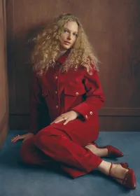 Veste TERRY - Sézane x Antoinette Poisson - Velours Rouge — view 4
