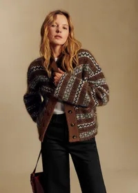 Veste Thais - Jacquard Marron — view 2