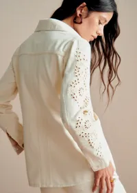 Veste Will - Broderies Lierre Fond Écru — view 5