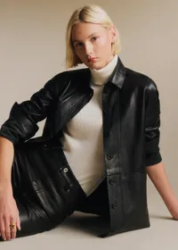 Veste Will - Cuir Noir — view 2