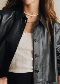 Veste Will - Cuir Noir — view 4