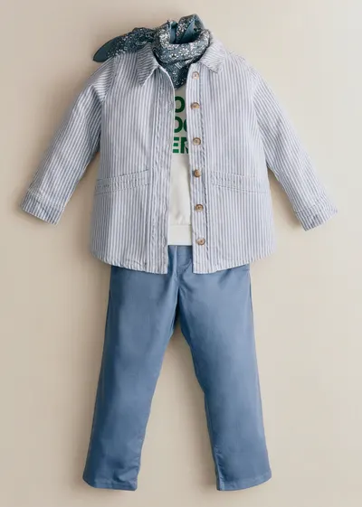 Veste Will - Denim Rayé Bleu