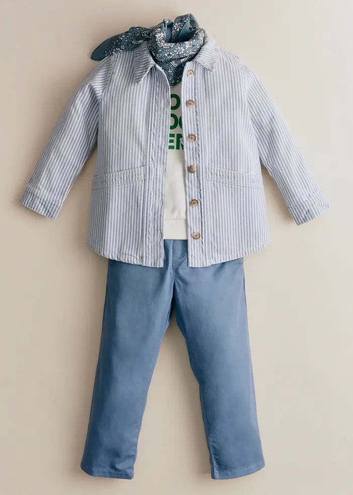 Veste Will - Denim Rayé Bleu