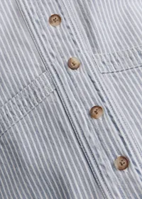Veste Will - Denim Rayé Bleu — view 3
