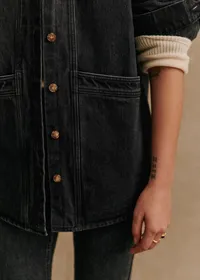 Veste Will - Noir Délavé — view 2
