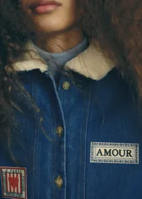 Veste Will - Sézane x Antoinette Poisson - Broderie Contrasté Bleu denim — view 4